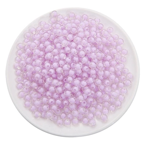 Colorful acrylic bead-in-bead for DIY necklace and handmade jewelry making materials
