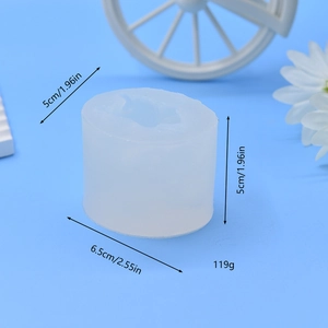 3D Hasen Silikonform für Duftkerzen und Mousse-Kuchen mit detaillierten Maßangaben