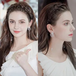 Widened fishtail braid headband for volume boosting and non-slip hair styling