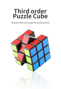 Detail showing smooth rotation and standard color blocks of the 3x3 speed cube