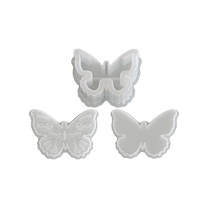 3-piece butterfly resin silicone mold set for DIY hollow storage box and vase ornaments