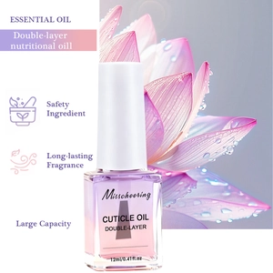Double-Layer Cuticle Oil For Hard Brittle Nails Repairing Nourishing Liquid Treatment Strengthening Smoothing Hand Care