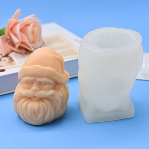 Santa Claus head silicone mold for DIY baking and handmade cake decorating projects