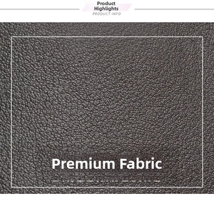 Detailed texture shot of dark brown lychee pattern faux leather on a stylish backpack