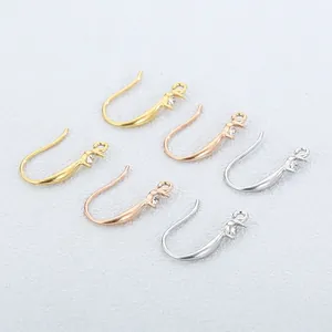 Edelstahl Ohrhaken Mit Zirkon Strass DIY Schmuckherstellung Zubehör Fischhaken Komponenten Für Frauen