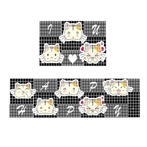 Kitchen Floor Mat Crystal Velvet Non-Slip Rug Absorbent Modern Geometric Cartoon Pattern Home Entryway Decor Washable