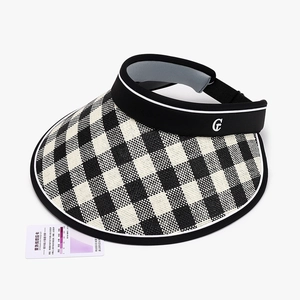 Visera solar con patrón de tablero de ajedrez, protección UV y tarjeta de sensor