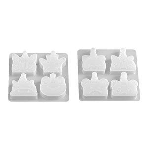 Silicone molds with panda frog lion zebra animal shapes for DIY baking and crafts