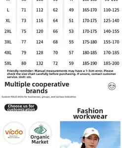 Detailed size chart for softshell jackets with length, chest, and shoulder measurements