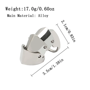 Silver knuckle armor ring made of alloy with minimalist creative design for fashion styling