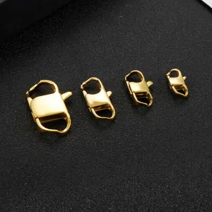 Stainless Steel Lobster Clasp Jewelry Connector For DIY Necklace Bracelet Making Simple Fashion High Polish