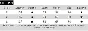 Size information chart for the one shoulder side slit dress showing measurements in centimeters