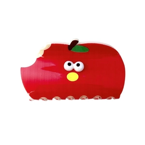 Cartoon red apple claw clip for hair styling with cute design and smooth resin finish