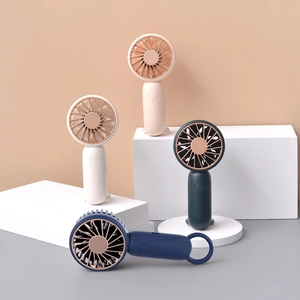 Mini Handheld Fan USB Rechargeable Adjustable Speeds Quiet Portable Pocket Personal Cooling With Carabiner Hook For Travel