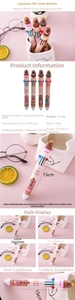 Detail of 15cm Capybara 10-color retractable ballpoint pen with cartoon character topper