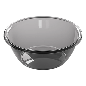 Modern transparent grey washbasin with a premium minimalist round design and durable finish