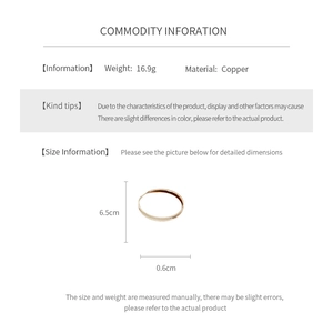 Technical view of circular textured copper bangle weighing 16.9g with 6.5cm diameter