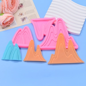 Mountain Peaks Silicone Mold Food Grade 3D Range Shape For Fondant Chocolate Cake Decoration DIY Resin Clay Craft Reusable