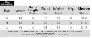 Detailed size chart for backless cowl neck top showing length, bust, waist, and sleeve info