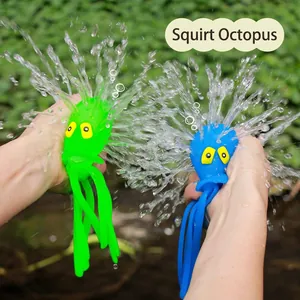 Octopus Whale Bath Toys Soft TPR Squishy Water Spraying Marine Animal Stress Relief For Kids Toddlers Bathtub Pool Fun