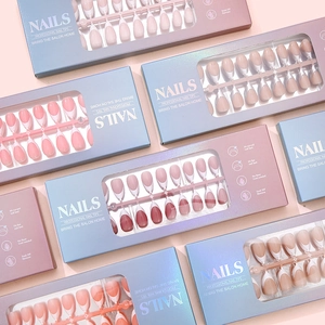 Faux Ongles À Presser Amande Française Courts Conseils Professionnels De Manucure En Gel Souple Pour Femmes Longue Durée