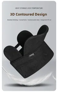 Detail of winter quilted hat with 3D tailoring, ear flaps, and heat storage lining