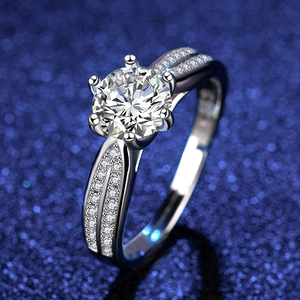 Detailed macro view of S925 sterling silver stamp on the inner split band of a ring
