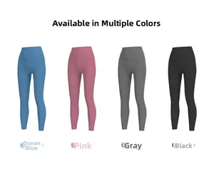 Hoch taillierte Yoga-Leggings in Blau, Rosa, Grau und Schwarz für Damen im Überblick