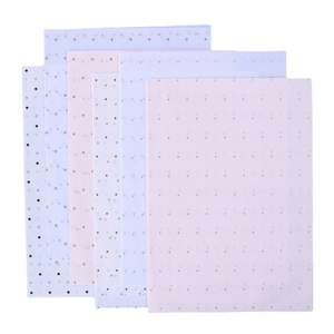 Star and dot pattern tissue paper sheets for luxury bouquet and gift packaging