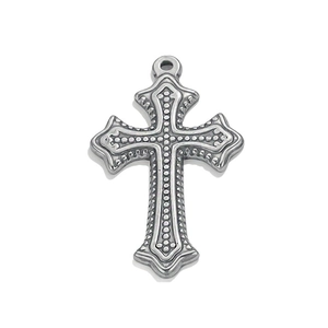 Retro Stainless Steel Cross Pendant Necklace For Men Women Gothic Celtic Religious Vintage Artistic Jewelry Accessory