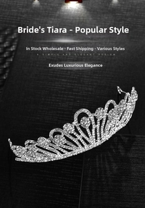 Macro detail of silver baroque bridal crown featuring sparkling zircon and alloy base