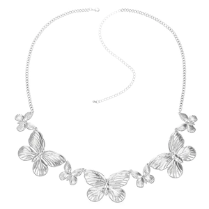 Chaîne de taille papillon en métal punk argenté pour femmes avec bijoux de corps chic
