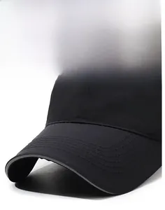 Close-up of a black baseball cap featuring firm brim design and FARD lettering detail