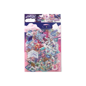 Galaxy Traveler 2.5D large decorative scene stickers for DIY scrapbooking and planners