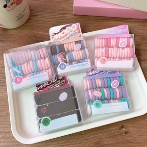 40-piece colorful macaron baby hair ties set in gift boxes for toddlers and girls