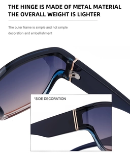 Detail of durable metal hinges and lightweight frame on stylish polarized sunglasses