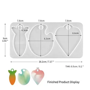 Vue détaillée du moule en silicone pour plaques de gobelets 40oz aux formes variées