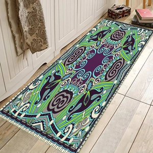Bohemia Mandala Floor Mat Polyester Absorbent Non-Slip Door Mat For Kitchen Bathroom Living Room Ethnic Style Runner Rug