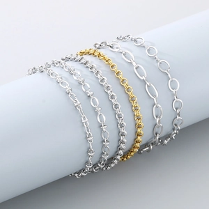 Minimalist Stainless Steel Chain Bracelet For Women Gold Silver Simple O-Chain Link Hand Jewelry Elegant Accessory Gift