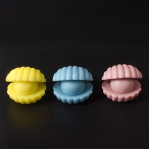 Stampi in silicone a conchiglia a tre colori per fioriere e scatole portaoggetti DIY