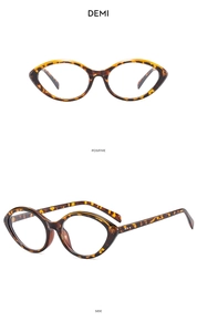Detailed front and side views of demi tortoiseshell cat-eye sunglasses on white background
