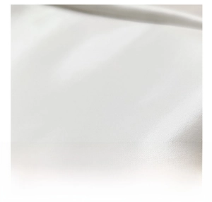 Detailed view showing the premium white synthetic leather texture of this tote bag