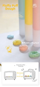 Detail of 3D puffy paint pens showing texture before and after heating with a heat gun