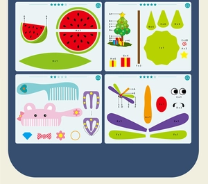 Detalle de los componentes coloridos del bolígrafo 3D DIY para manualidades infantiles