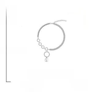 Detailed size chart showing 44.2cm pearl necklace length and 18.3g weight specifications