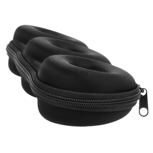 Custodia porta orologio portatile in EVA nero con cerniera e guscio protettivo