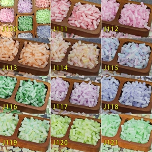 Assorted 6x12mm bamboo shape glass beads in 12 colors for DIY handmade jewelry crafts