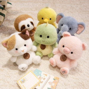 Cute Animal Plush Toy Doll Soft Scented Kawaii Sitting Stuffed Panda Rabbit Penguin Elephant Dinosaur Kids Gift Decor