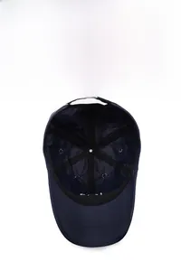 Internal view showing six-panel structure and breathable vents of the quick-dry baseball cap