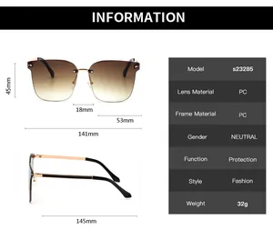 Tabella dimensionale che mostra larghezza montatura 141mm e altezza lente 45mm